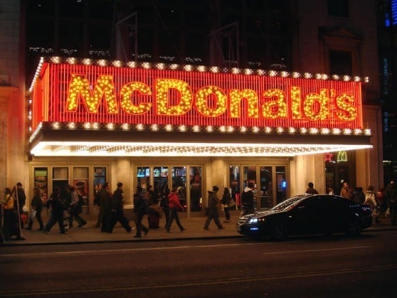 O teatro McDonald’s