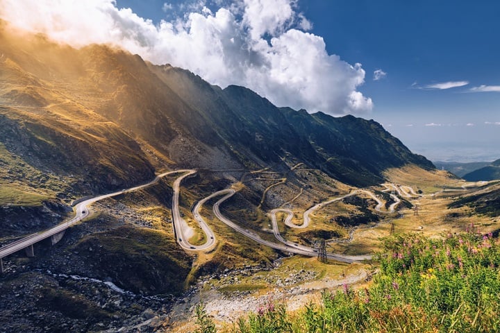 Transfagarasan romania - road