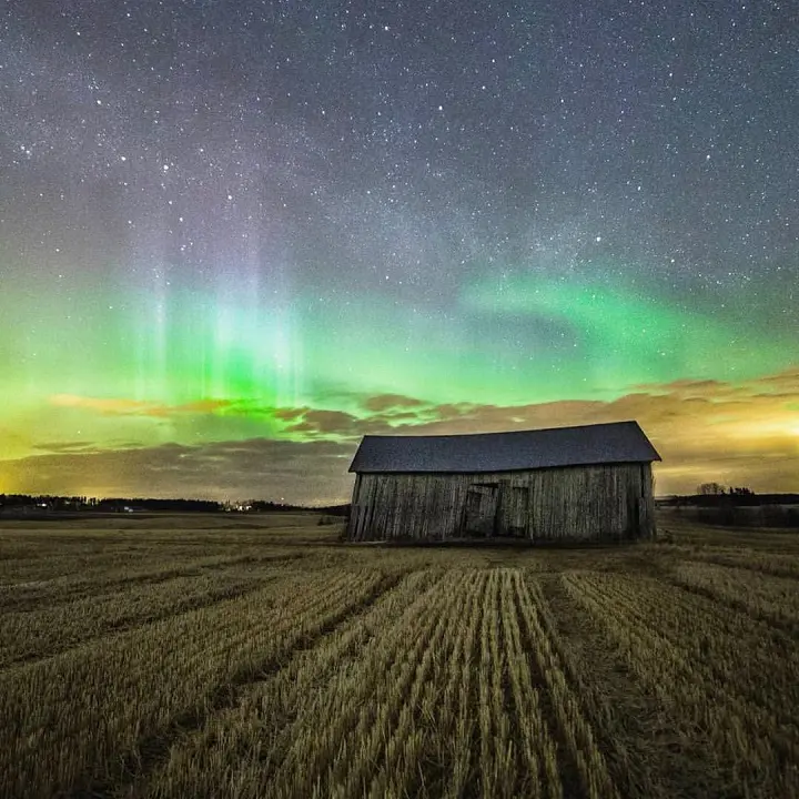 Vídeo. Aurora boreal na terra do Pai Natal